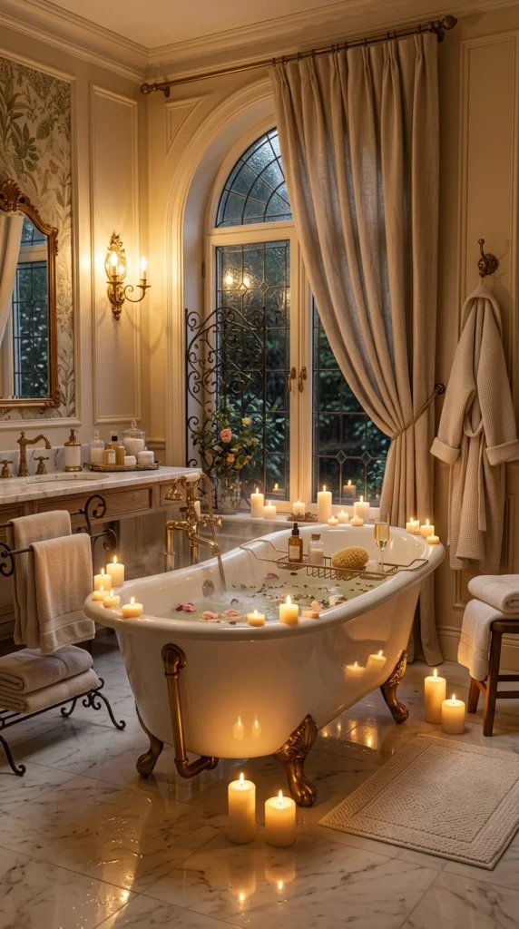 30 Victorian Bathroom Ideas That Make Any Space Look Expensive 30 30 luxury victorian spa bathro 030
