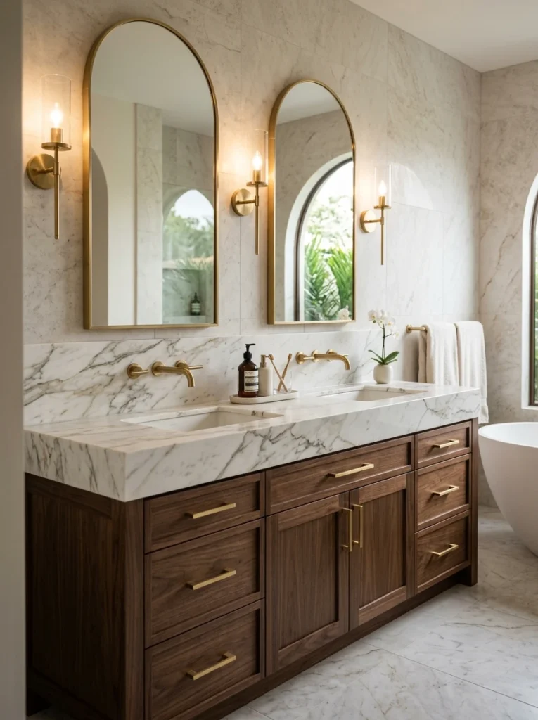 7 Luxury marble vanity cabinet