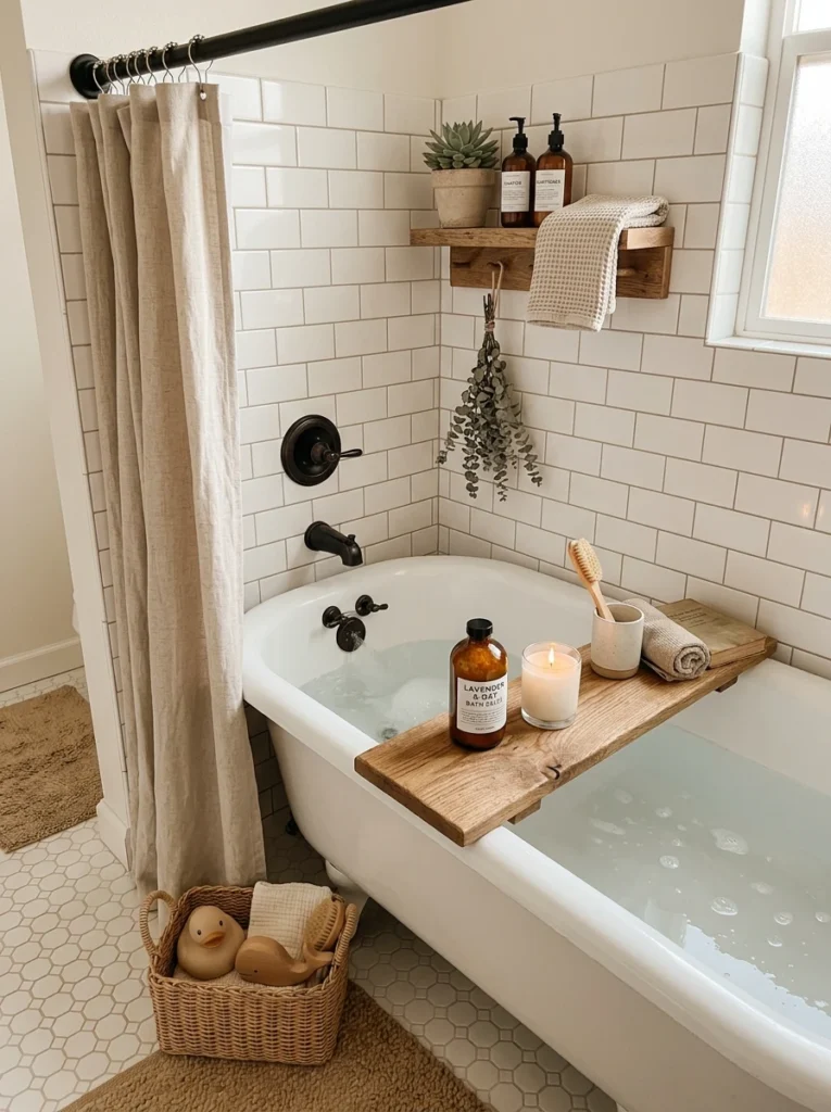 cozy neutral bath time corner 005b