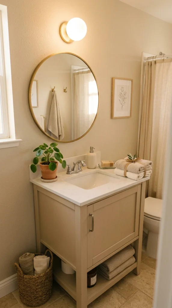 15 Neutral Bathroom Ideas You’ll Always Love 14 idea 14 guest bathroom neutral 014
