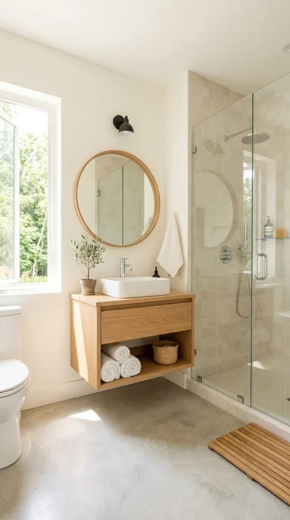 20 Small Full Bathroom Ideas That Make Your Space Look Bigger Instantly 20 idea 20 light filled glass and 020