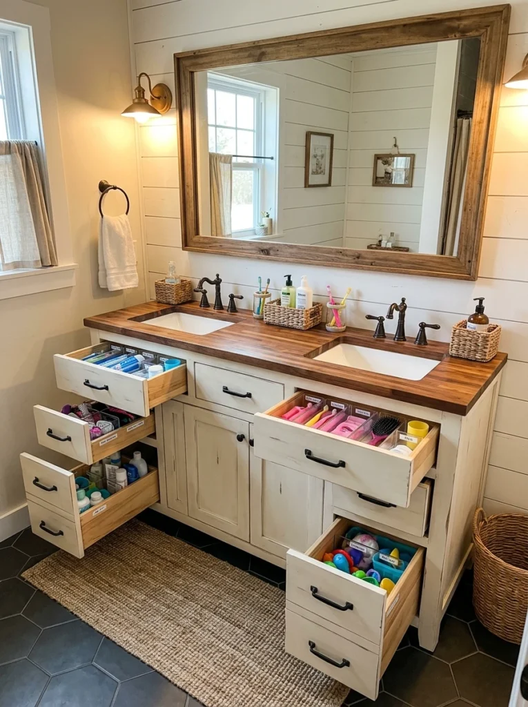 shared storage vanity drawers 022