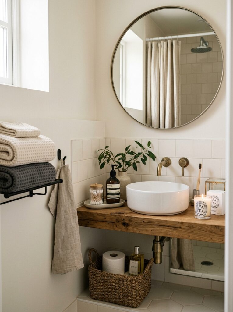 15 Dorm Bathroom Ideas That Feel So Clean & Aesthetic 11 11 Dorm bathroom luxury setup
