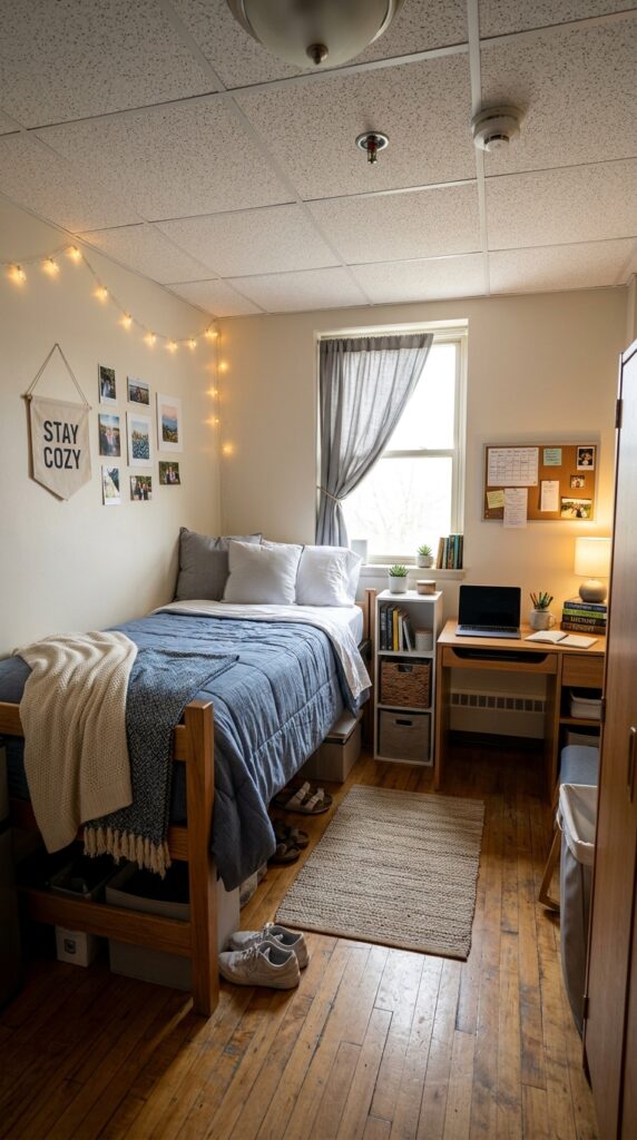 30 Dorm Bedding Ideas Every College Girl Is Saving Right Now (Cozy & Aesthetic) 12 12. Budget Friendly Cozy Setup