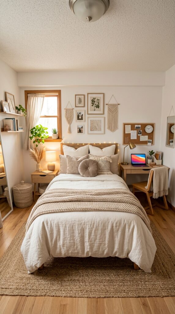 30 Dorm Bedding Ideas Every College Girl Is Saving Right Now (Cozy & Aesthetic) 35 30. Pinterest Perfect Cozy Bed2